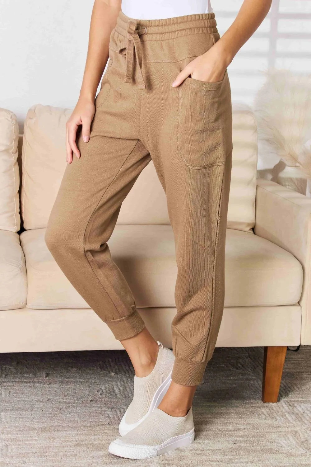 Rally Ready High-Rise Joggers in Mocha