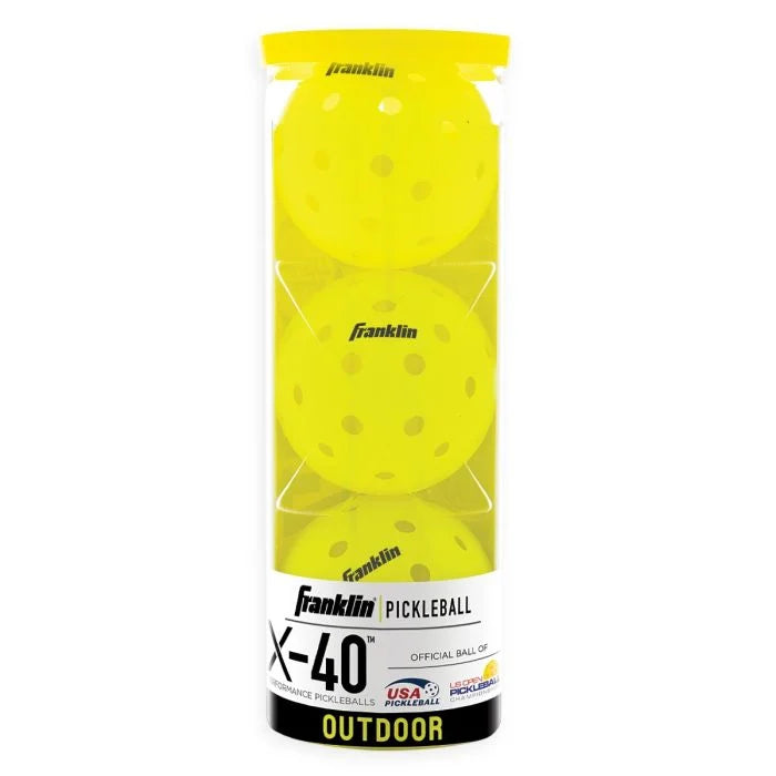 Franklin: X-40 Outdoor Pickleball - 3 Pack - Optic