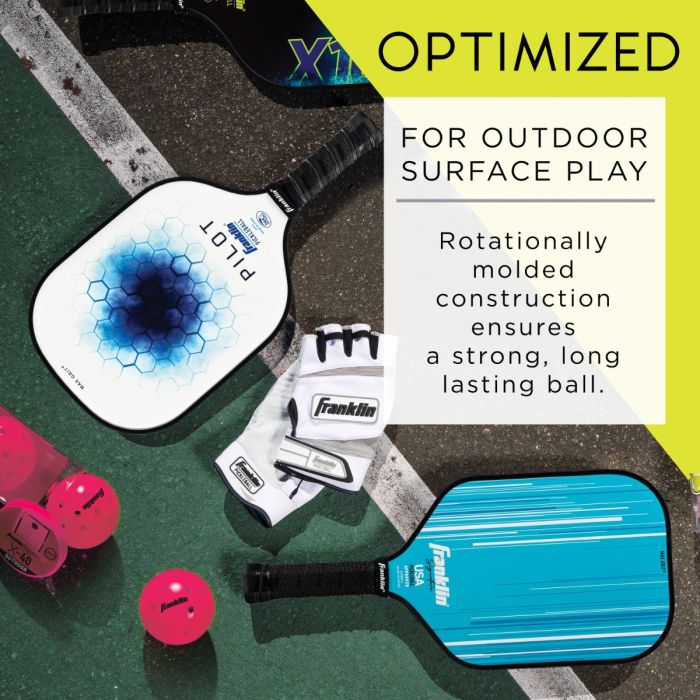 Franklin: X-40 Outdoor Pickleball - 3 Pack - Pink