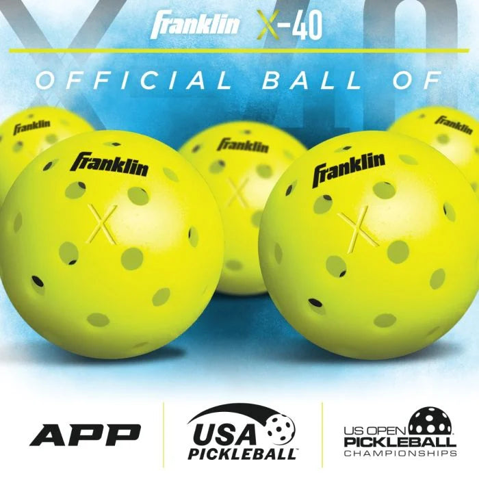 Franklin: X-40 Outdoor Pickleball - 3 Pack - Optic