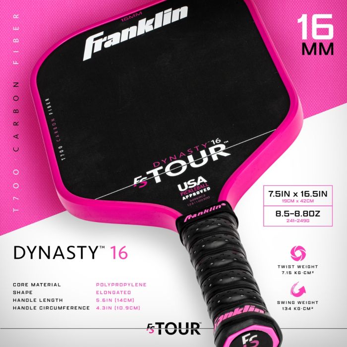 Franklin: FS Tour Dynasty Series - 16mm (Pink)