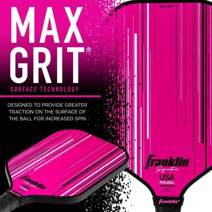 Signature Series Fiberglass Pickleball Paddle with MaxGrit® 16mm (Pink)