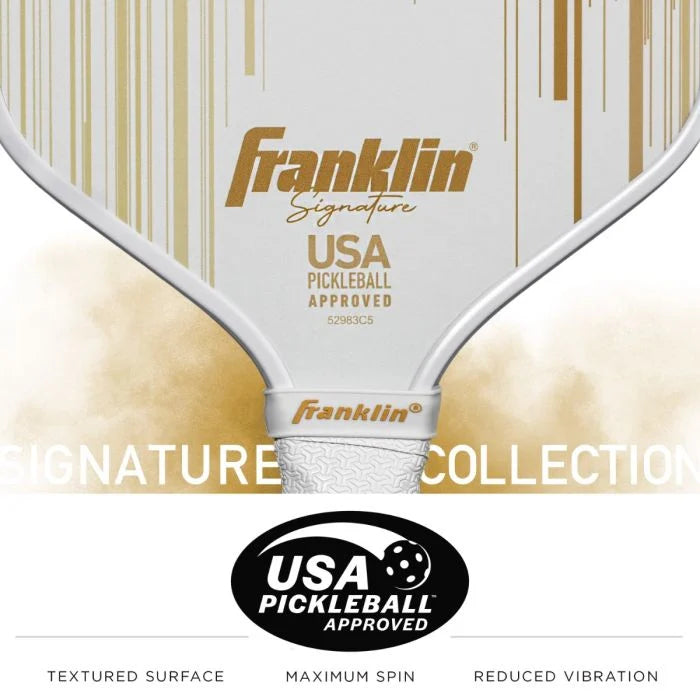 Signature Series Fiberglass Pickleball Paddle with MaxGrit 16mm (Gold)