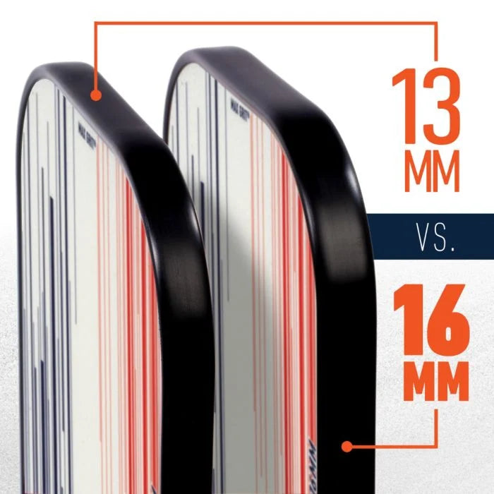 Signature Series Fiberglass Pickleball Paddle with MaxGrit® 16mm (White)