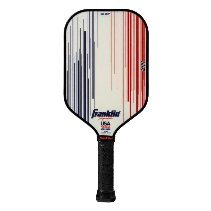 Signature Series Fiberglass Pickleball Paddle with MaxGrit® 16mm (White)