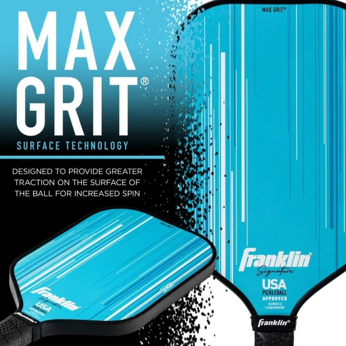 Signature Series Fiberglass Pickleball Paddle with MaxGrit® 16mm (Blue)