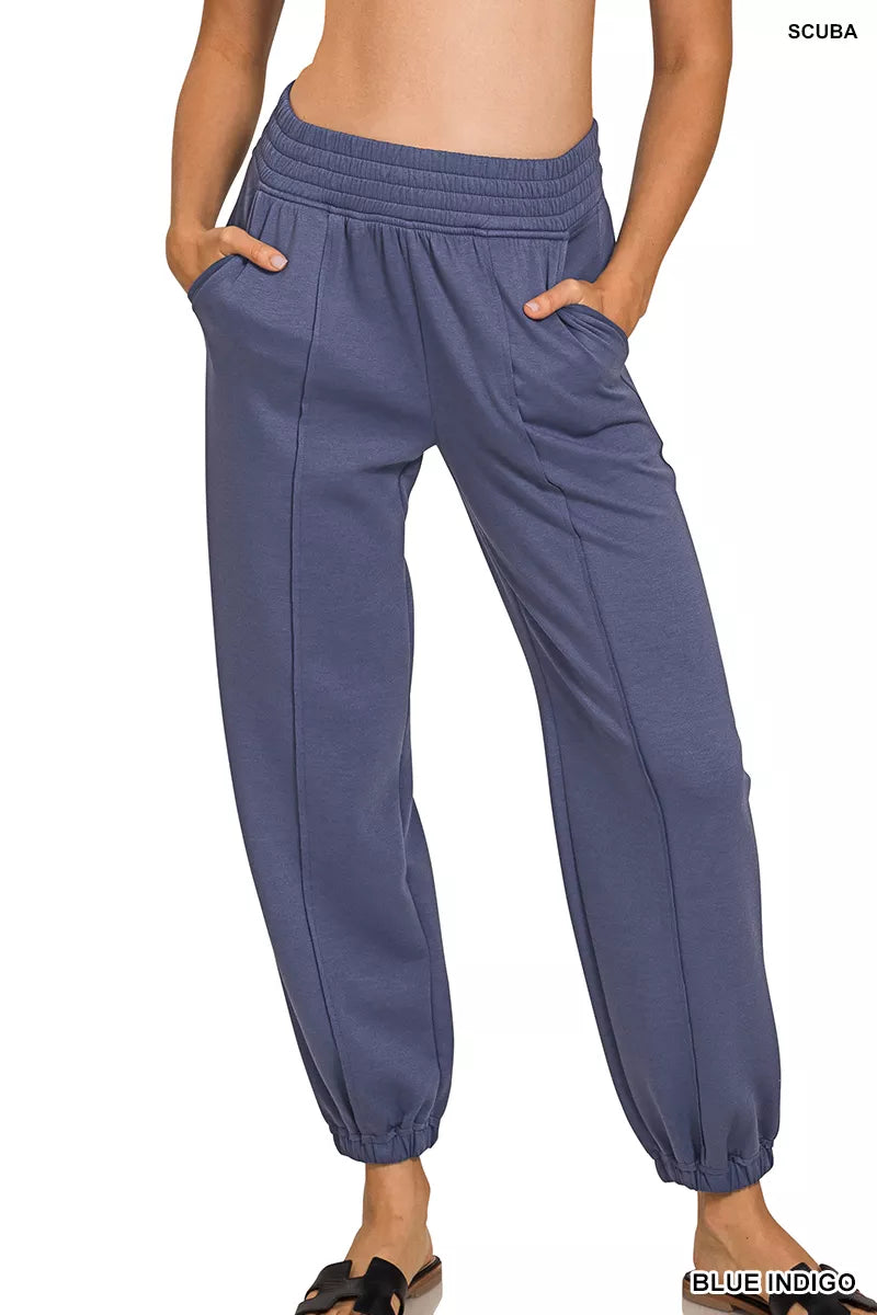 Baseline Scuba Joggers in Blue Indigo