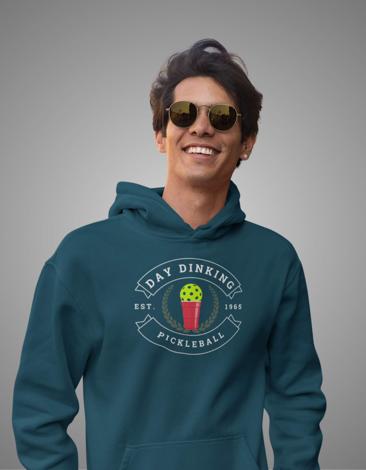 Day Dinking Solo Cup Pickleball Hoodie