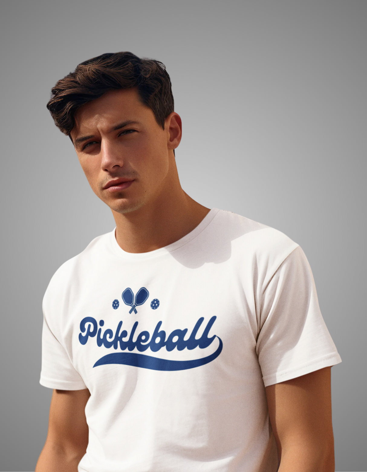 Pickleball Swoosh T-Shirt (Navy)