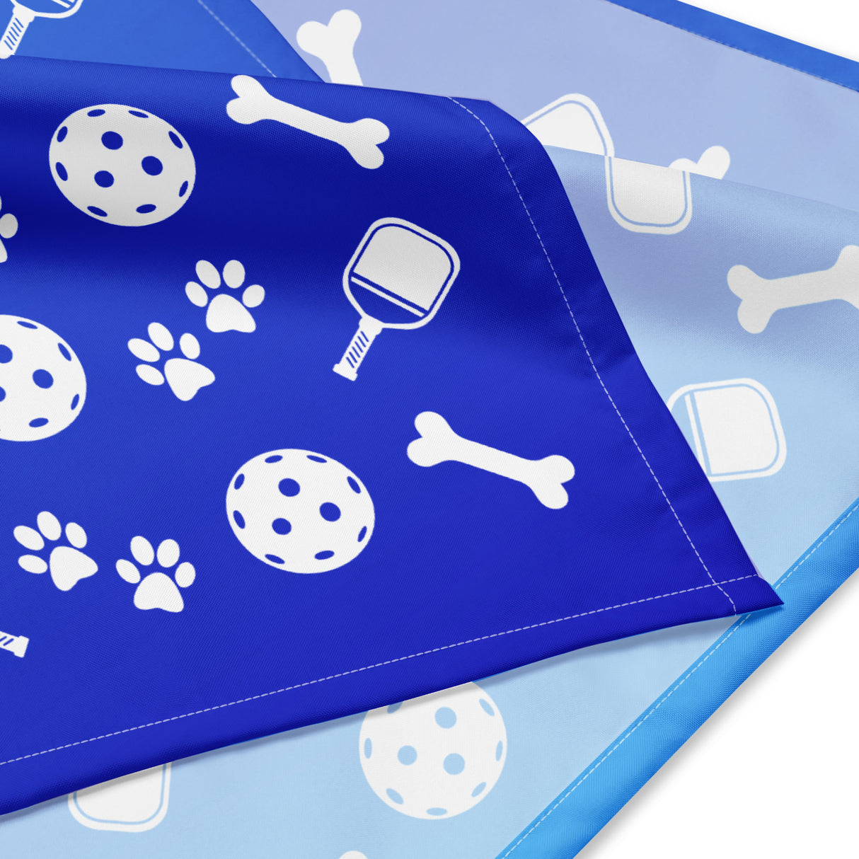 Pickleball Dog Bandana (Blue)