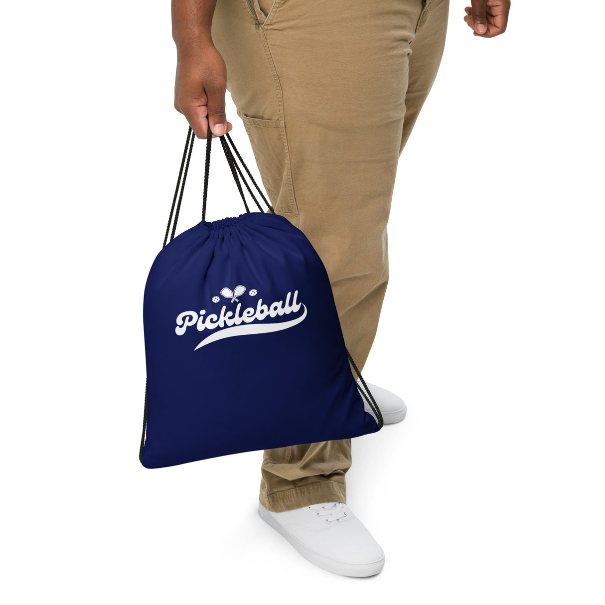 Pickleball Swoosh Drawstring bag