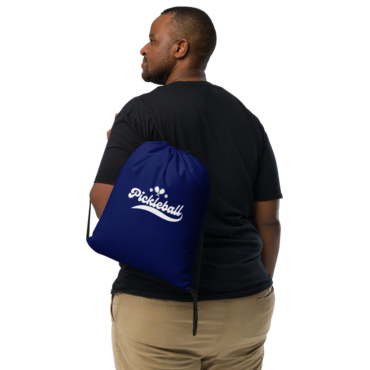 Pickleball Swoosh Drawstring bag