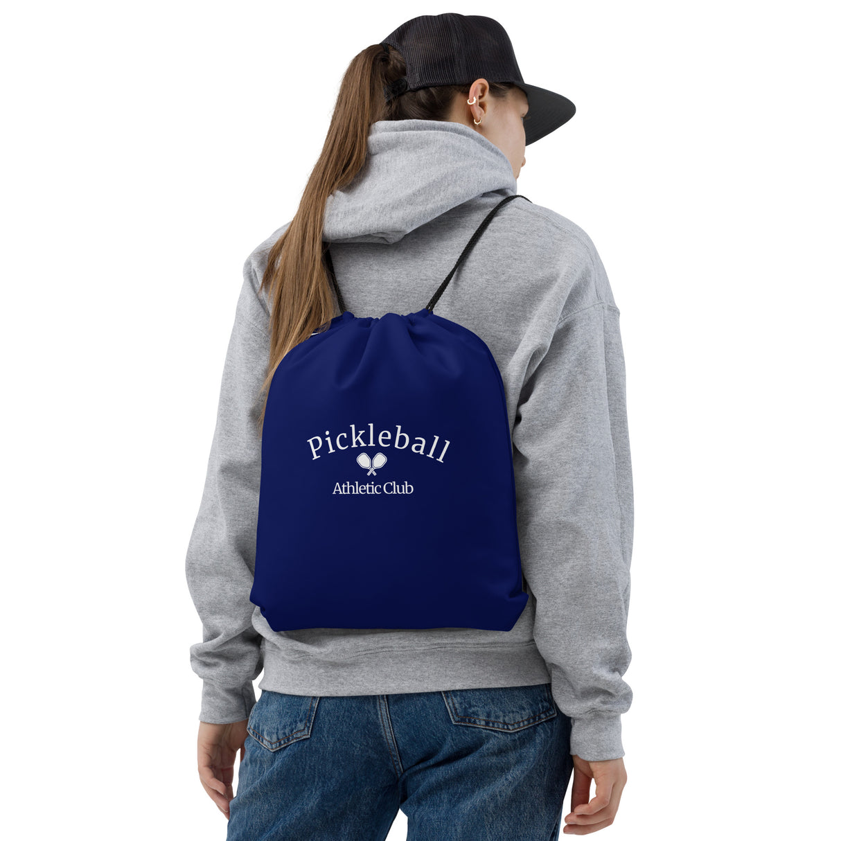 Pickleball Athletic Club Drawstring Bag
