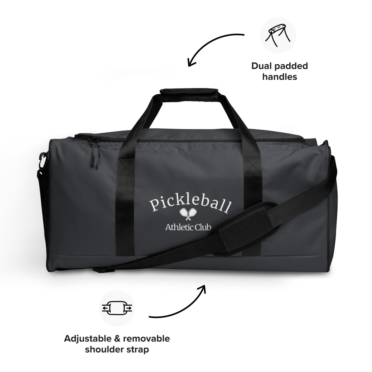 Large Pickleball Athletic Club Duffle bag