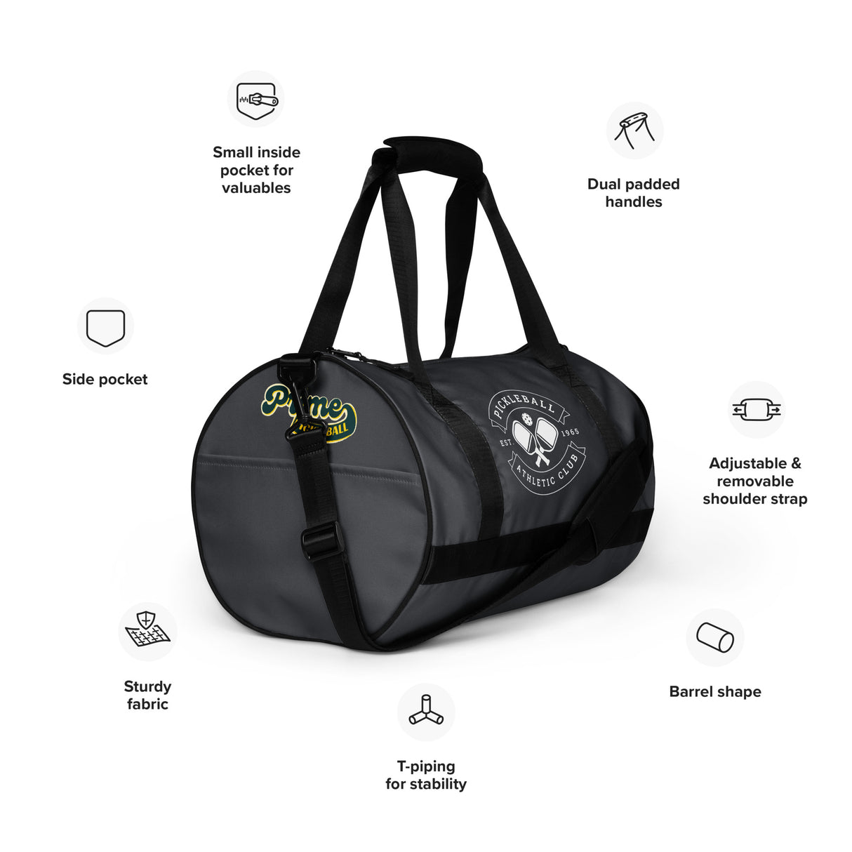 Medium Pickleball Athletic Club Gym Bag