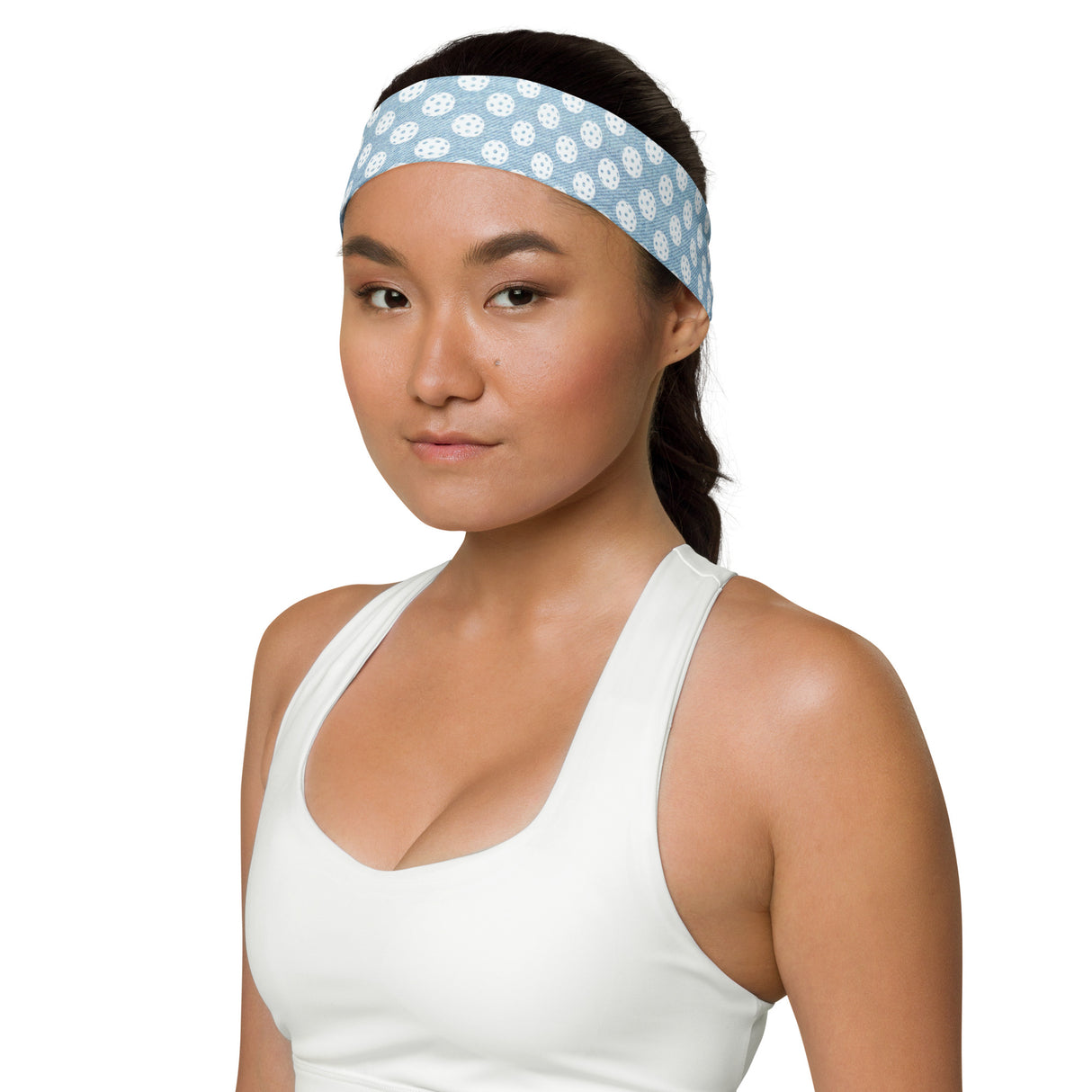 Pickleball Denim Design Moisture-Wicking Headband