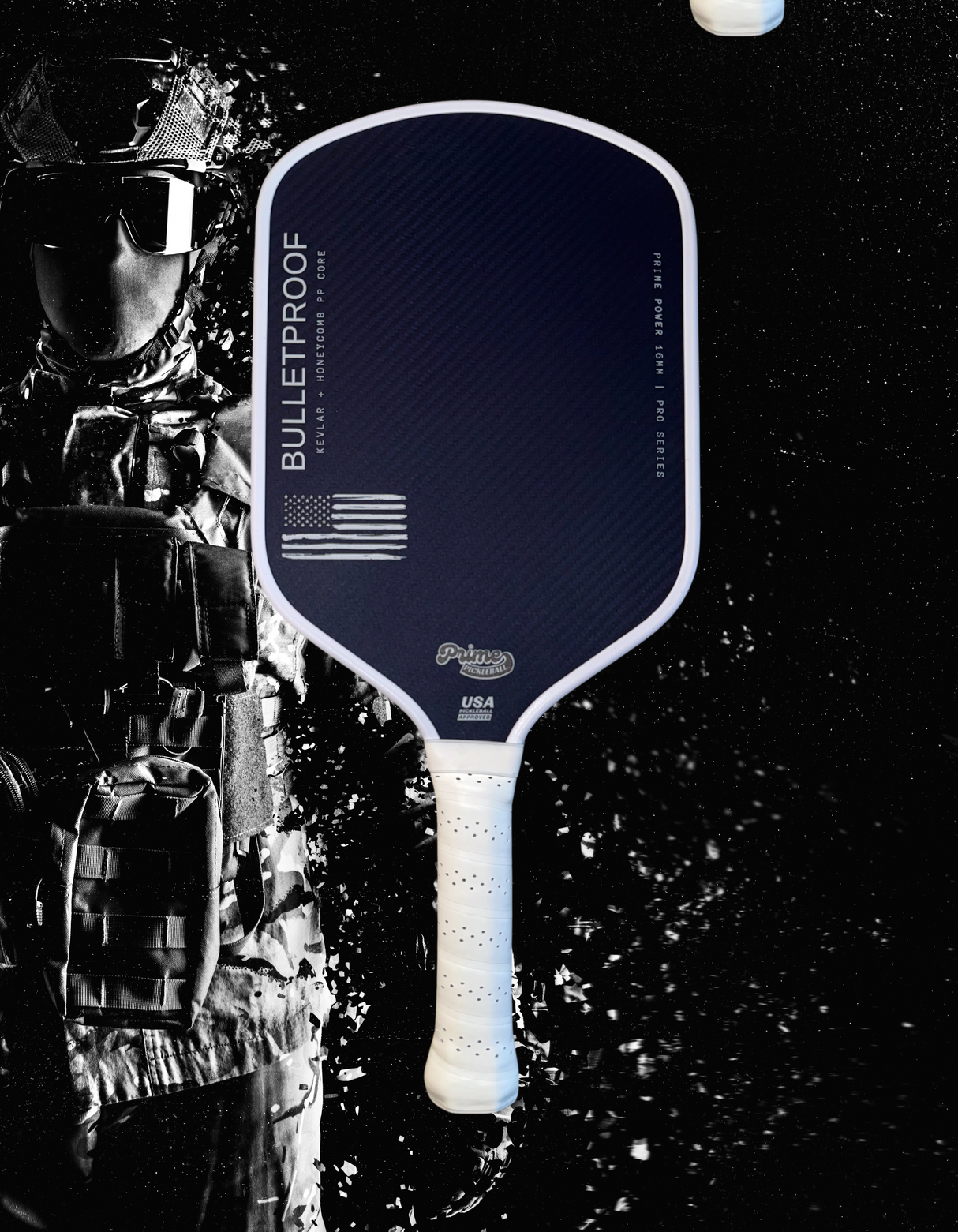 BULLETPROOF Kevlar 16mm Pickleball Paddle