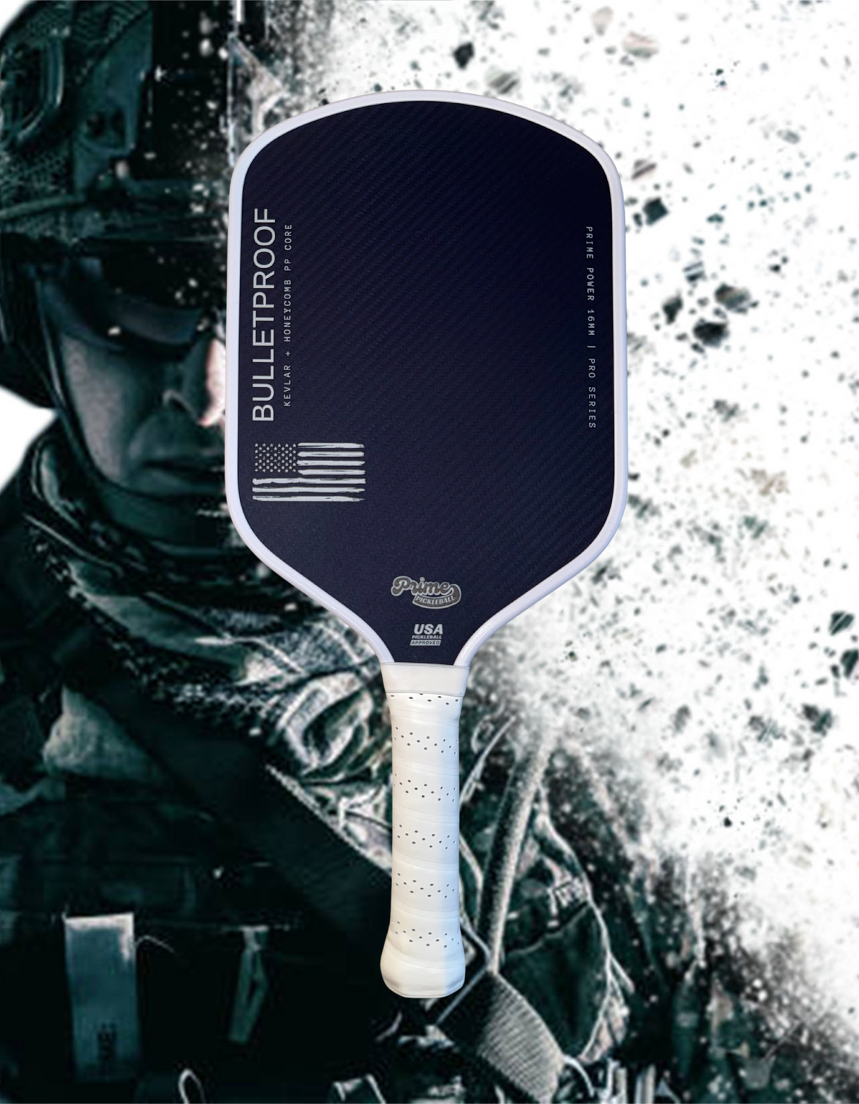 BULLETPROOF Kevlar 16mm Pickleball Paddle