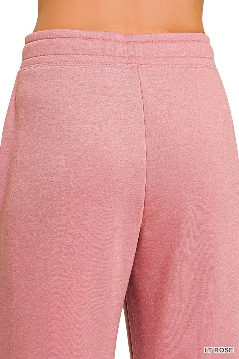 Side Out Scuba Joggers in Light Rose