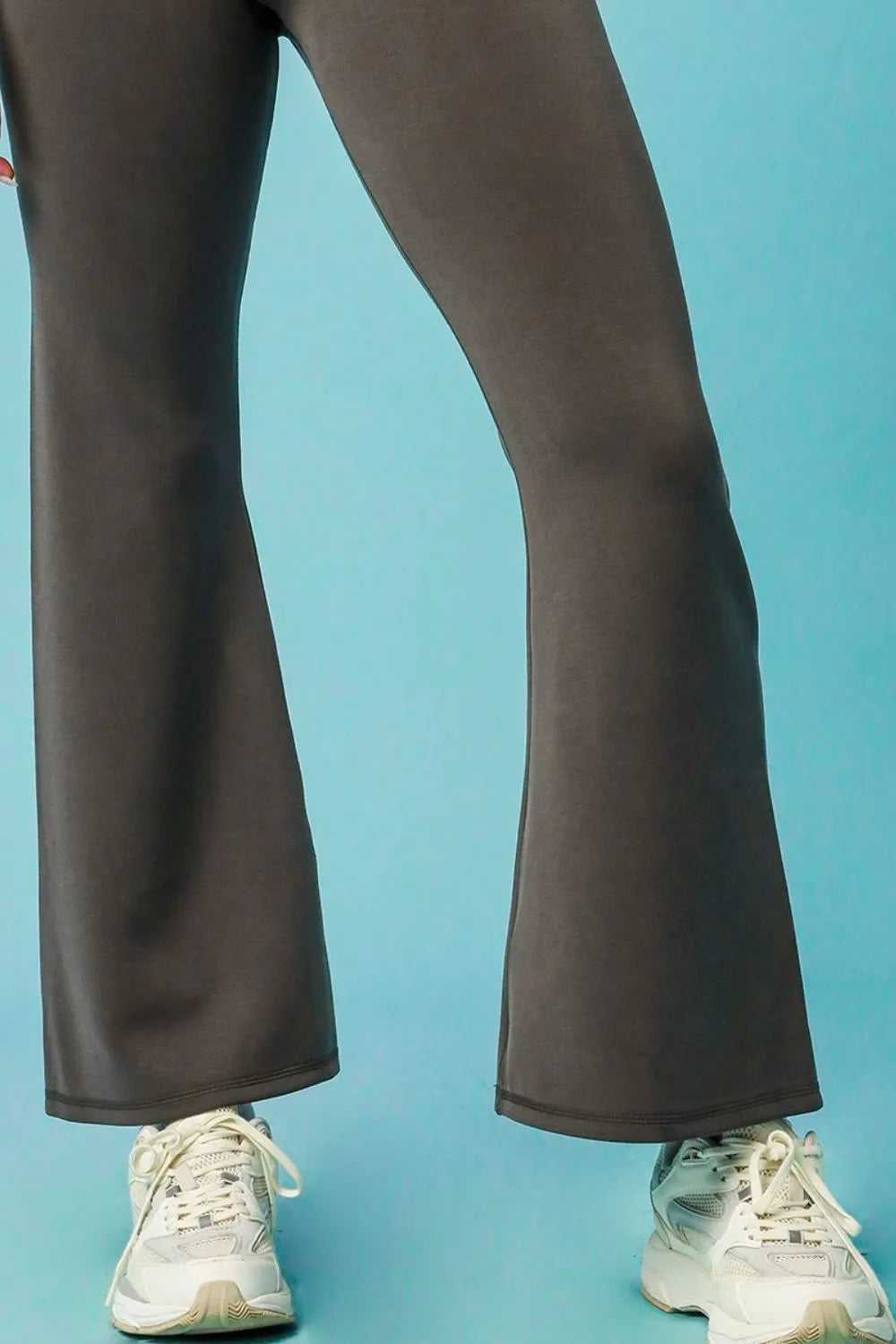 Flare Play High-Waisted Leggings in Dark Gray