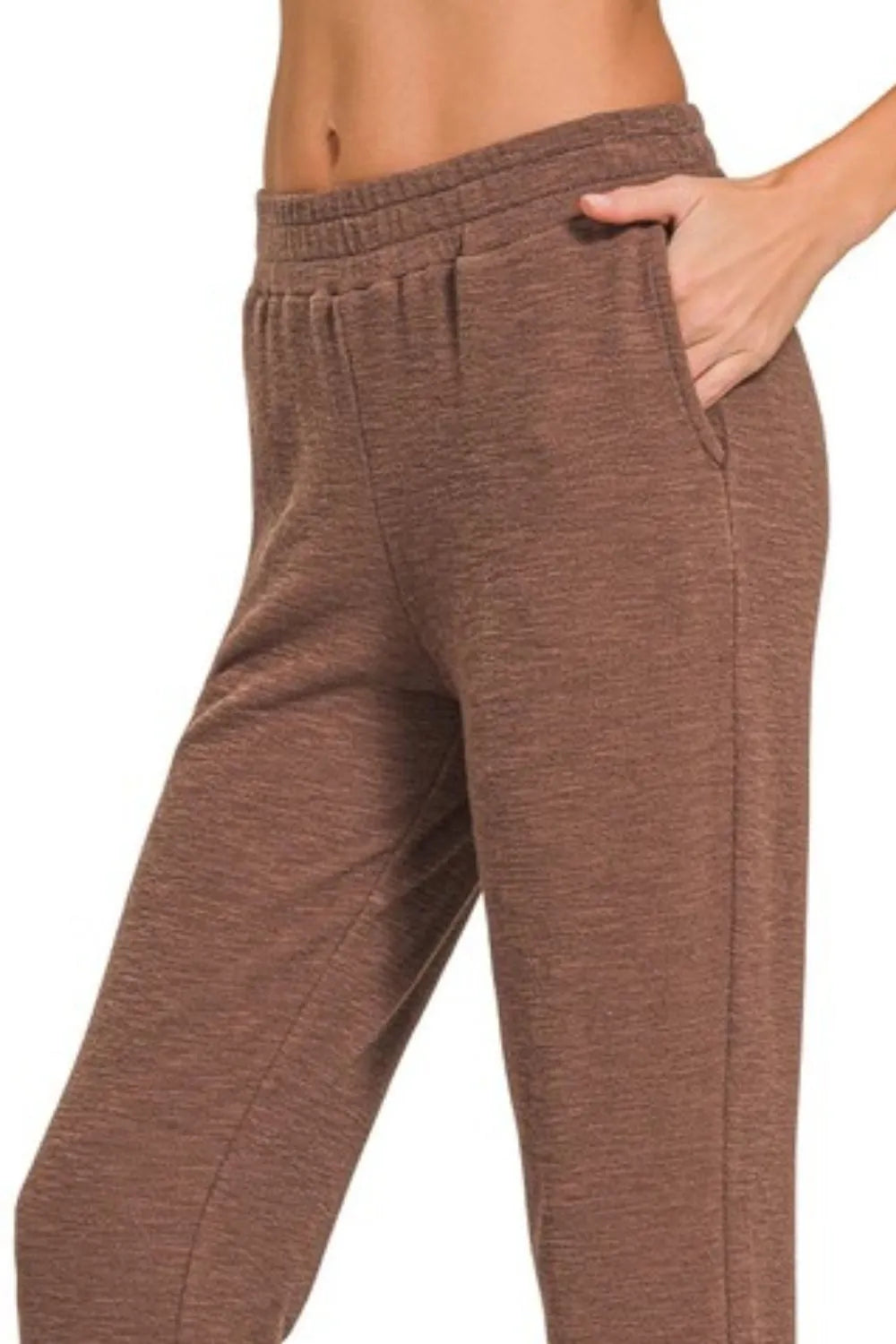 Easy Dink Slub Joggers in Brown