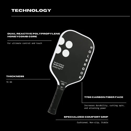 Holbrook: Mav Pro 2.0 16mm (Pink) Pickleball Paddle