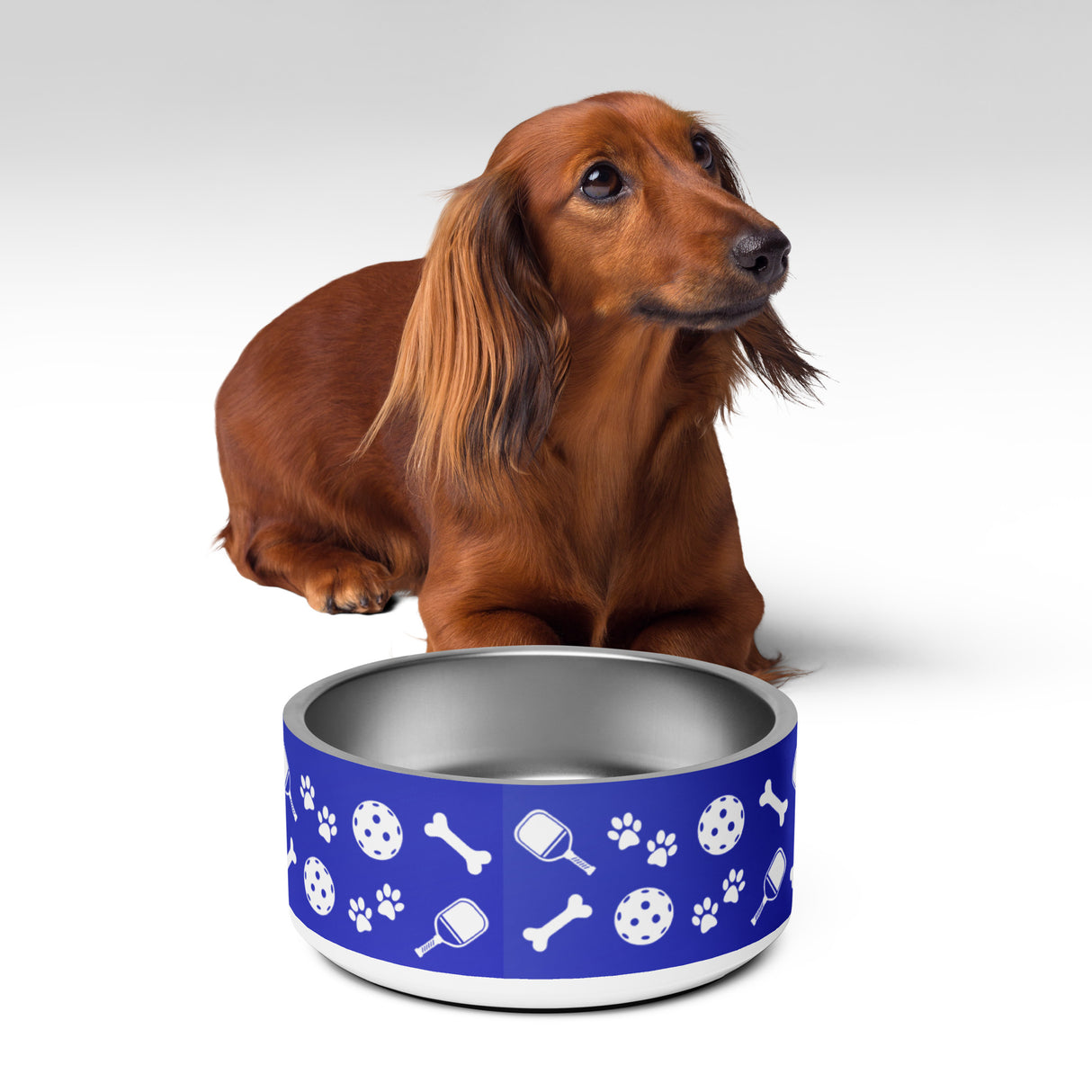 Pickleball Dog Bowl (Blue)