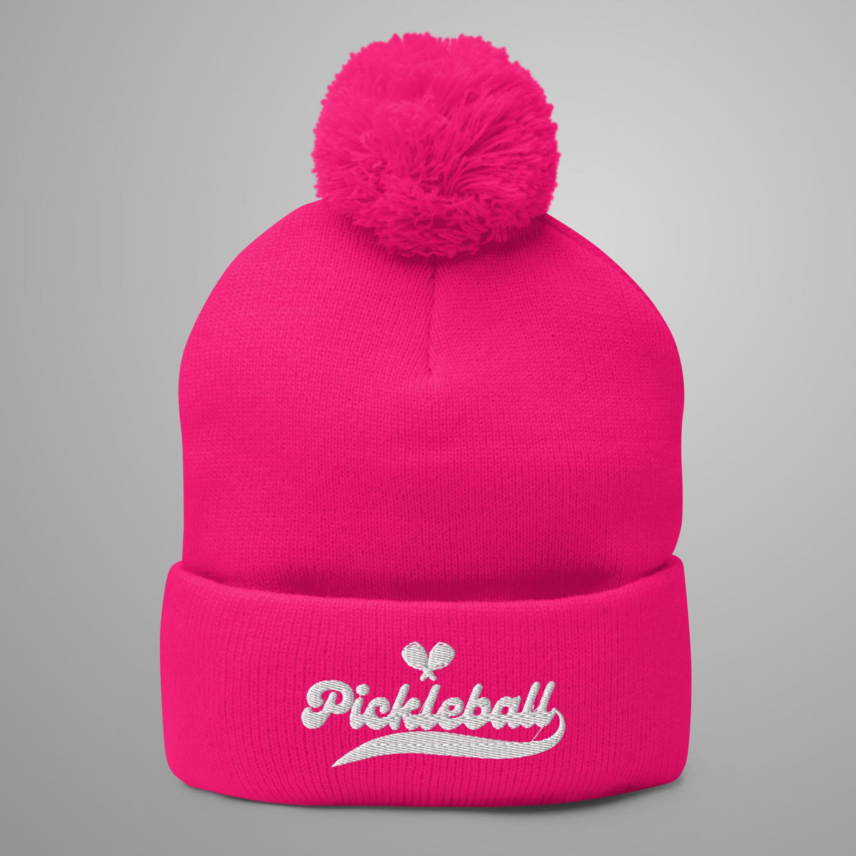 Pom-Pom Pickleball Beanie