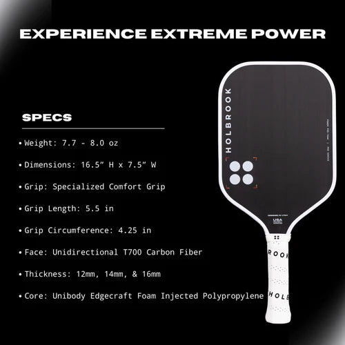 Holbrook: Power - Pro 14mm Pickleball Paddle