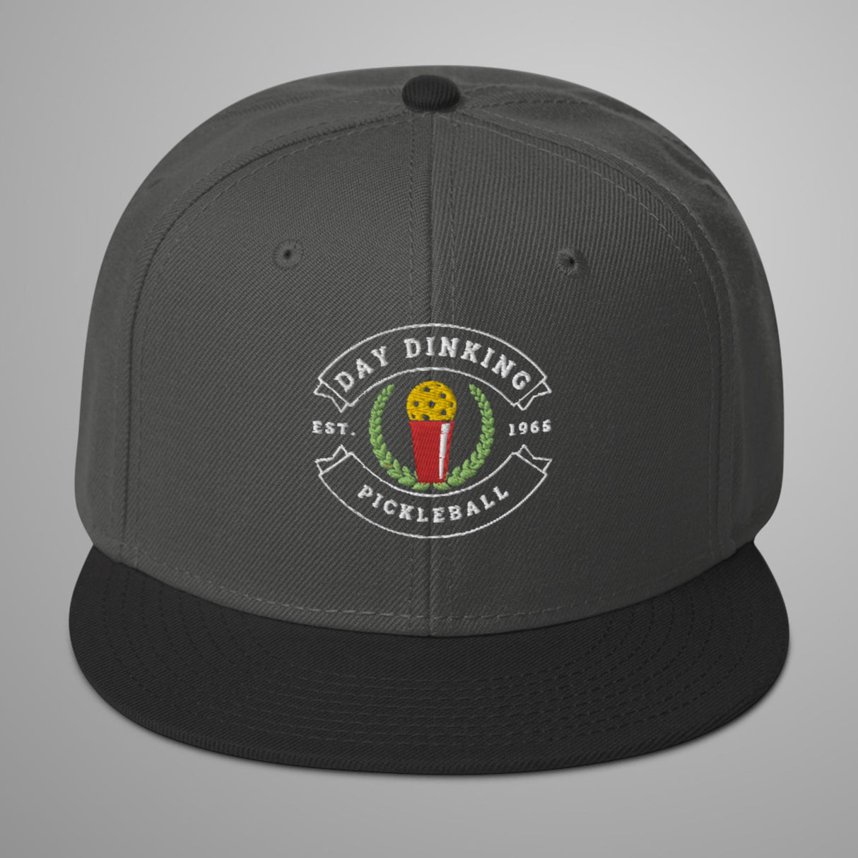 Day Dinking Solo Cup Pickleball Snapback Hat