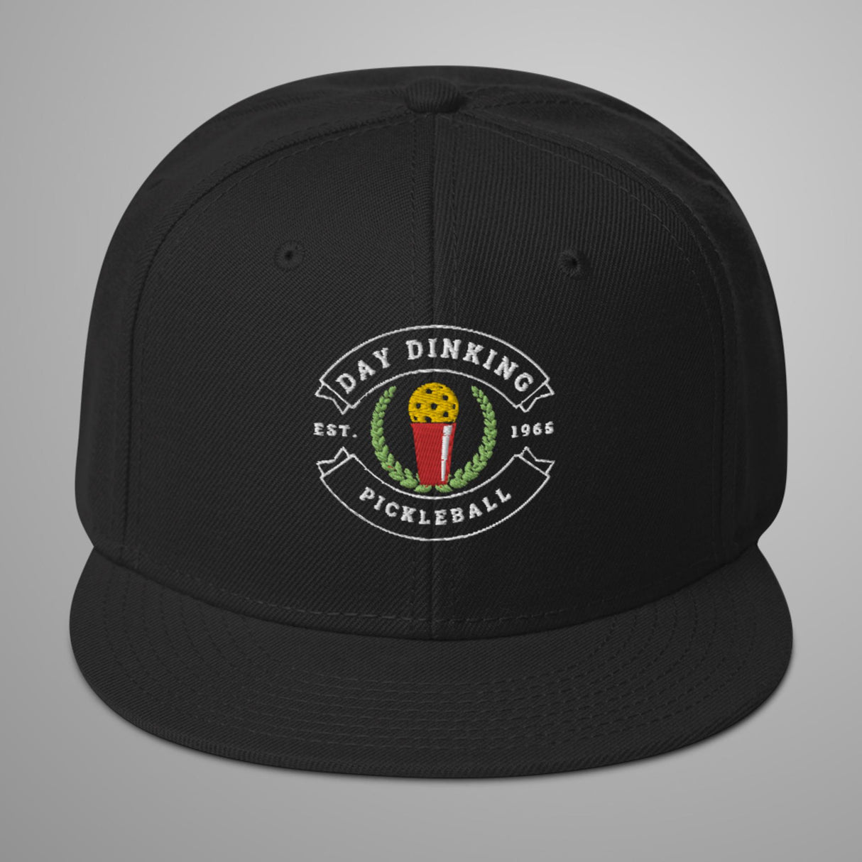 Day Dinking Solo Cup Pickleball Snapback Hat