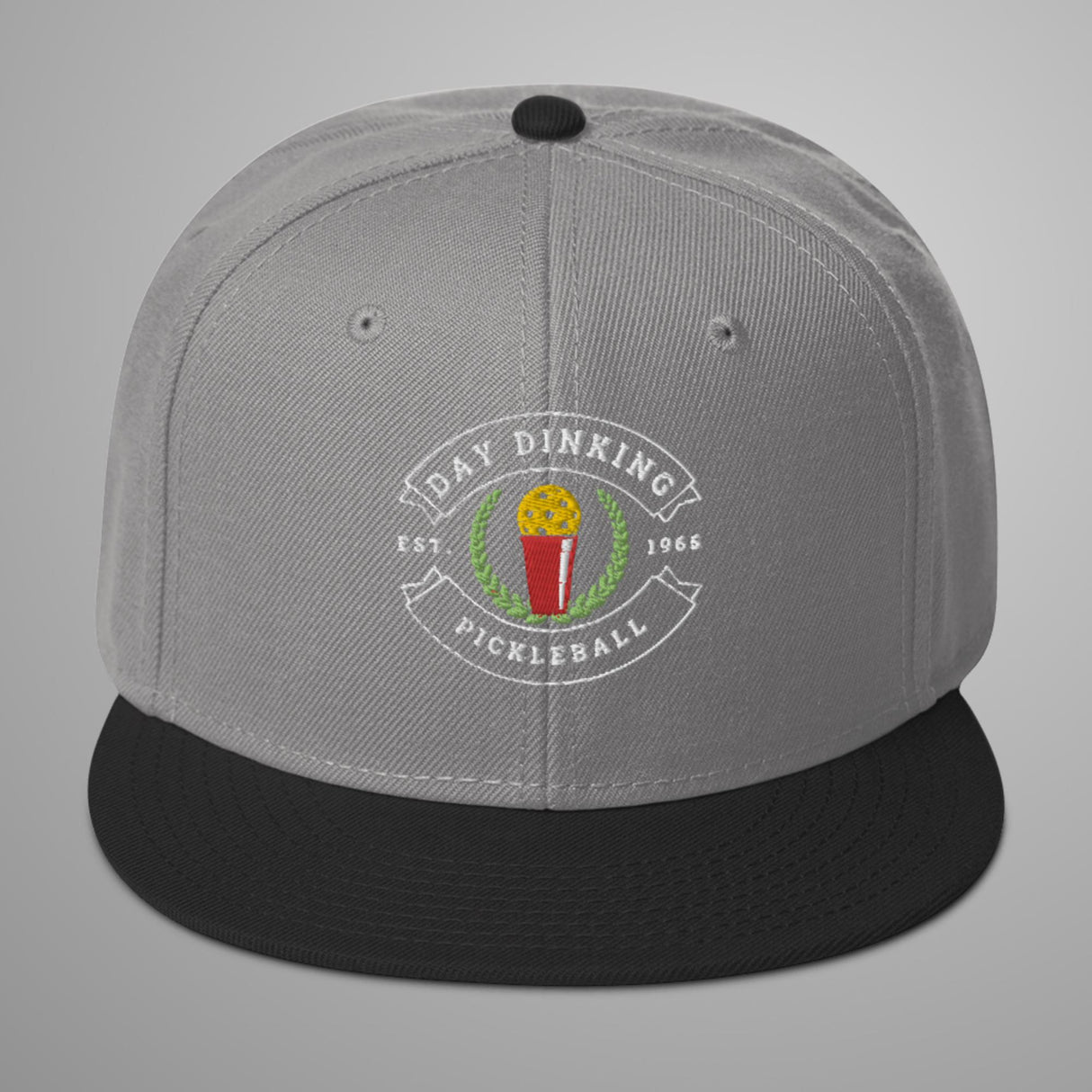 Day Dinking Solo Cup Pickleball Snapback Hat