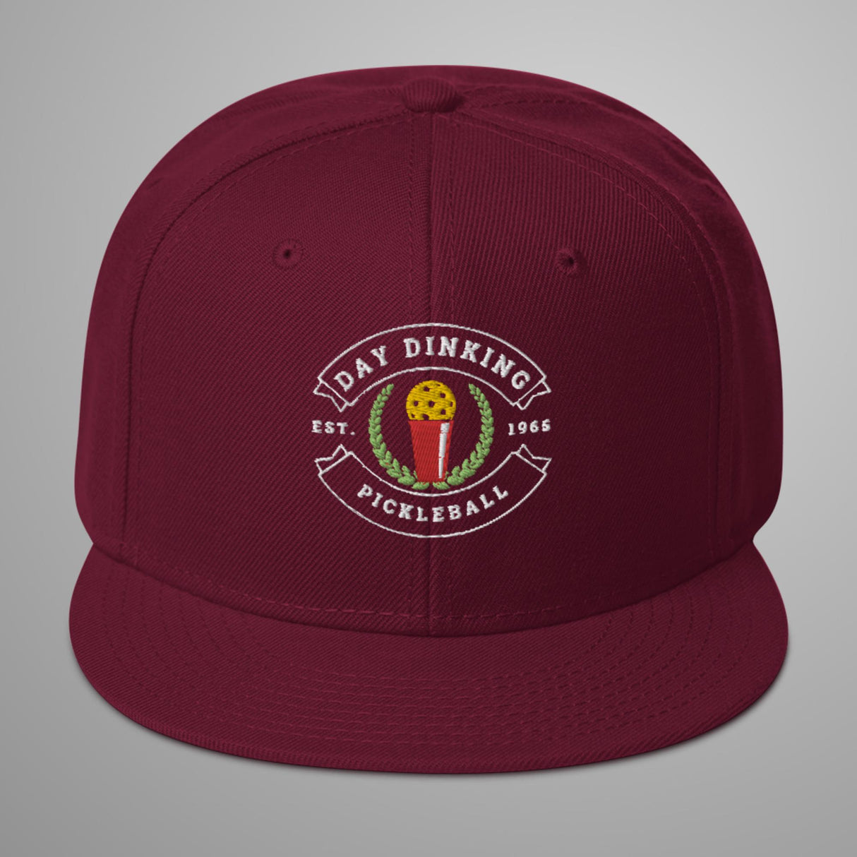 Day Dinking Solo Cup Pickleball Snapback Hat