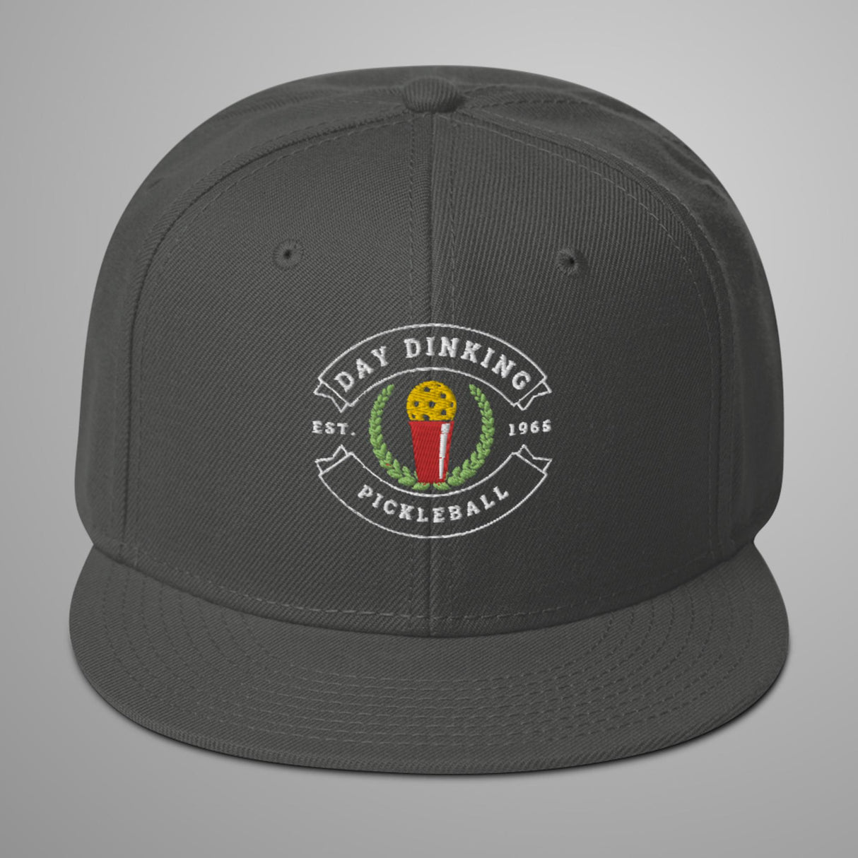 Day Dinking Solo Cup Pickleball Snapback Hat