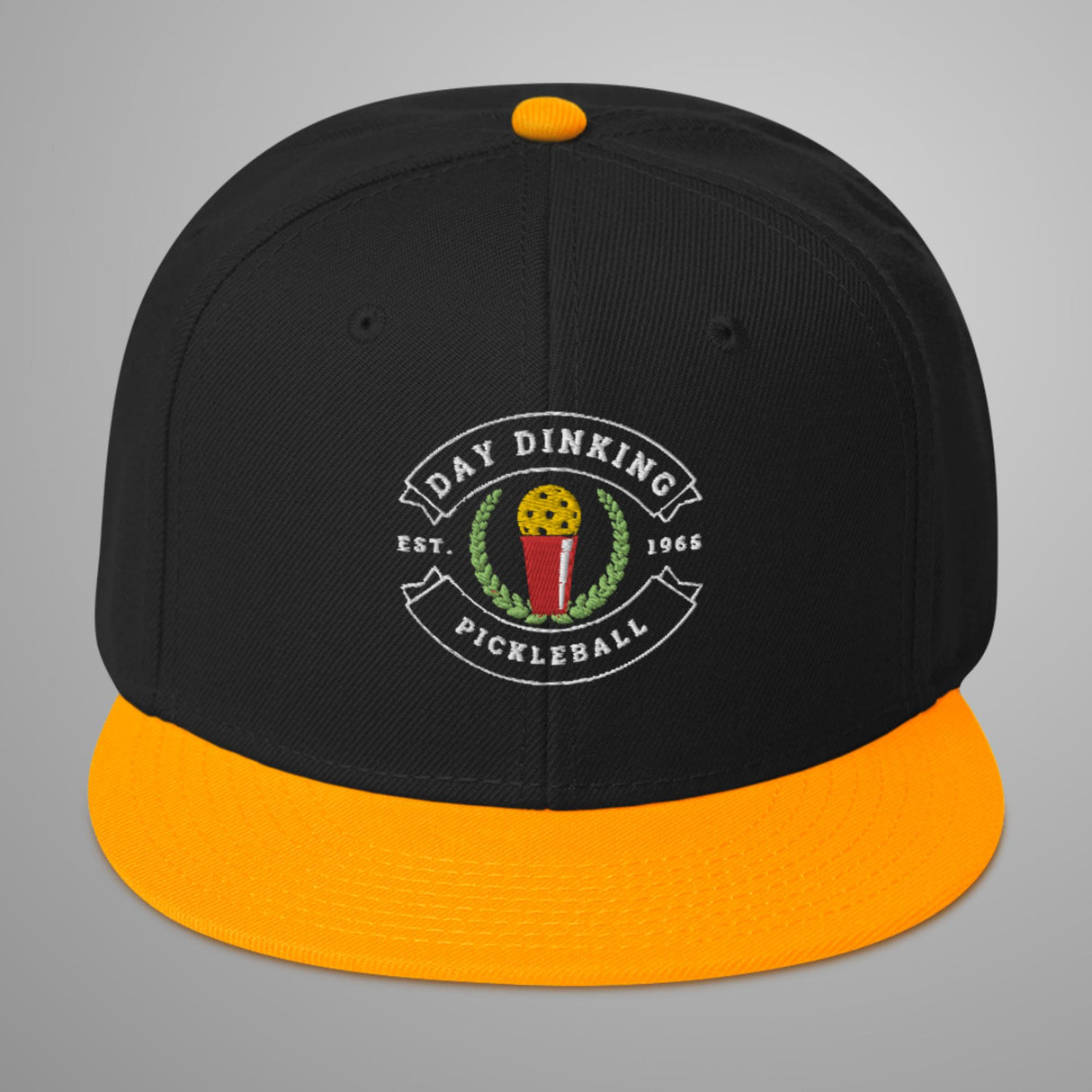 Day Dinking Solo Cup Pickleball Snapback Hat