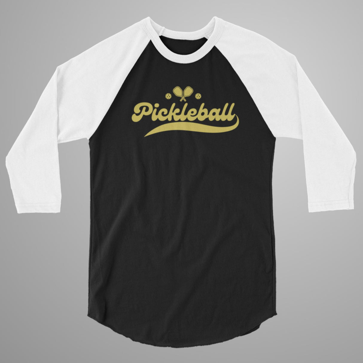 Pickleball Swoosh 3/4 Sleeve Raglan Shirt