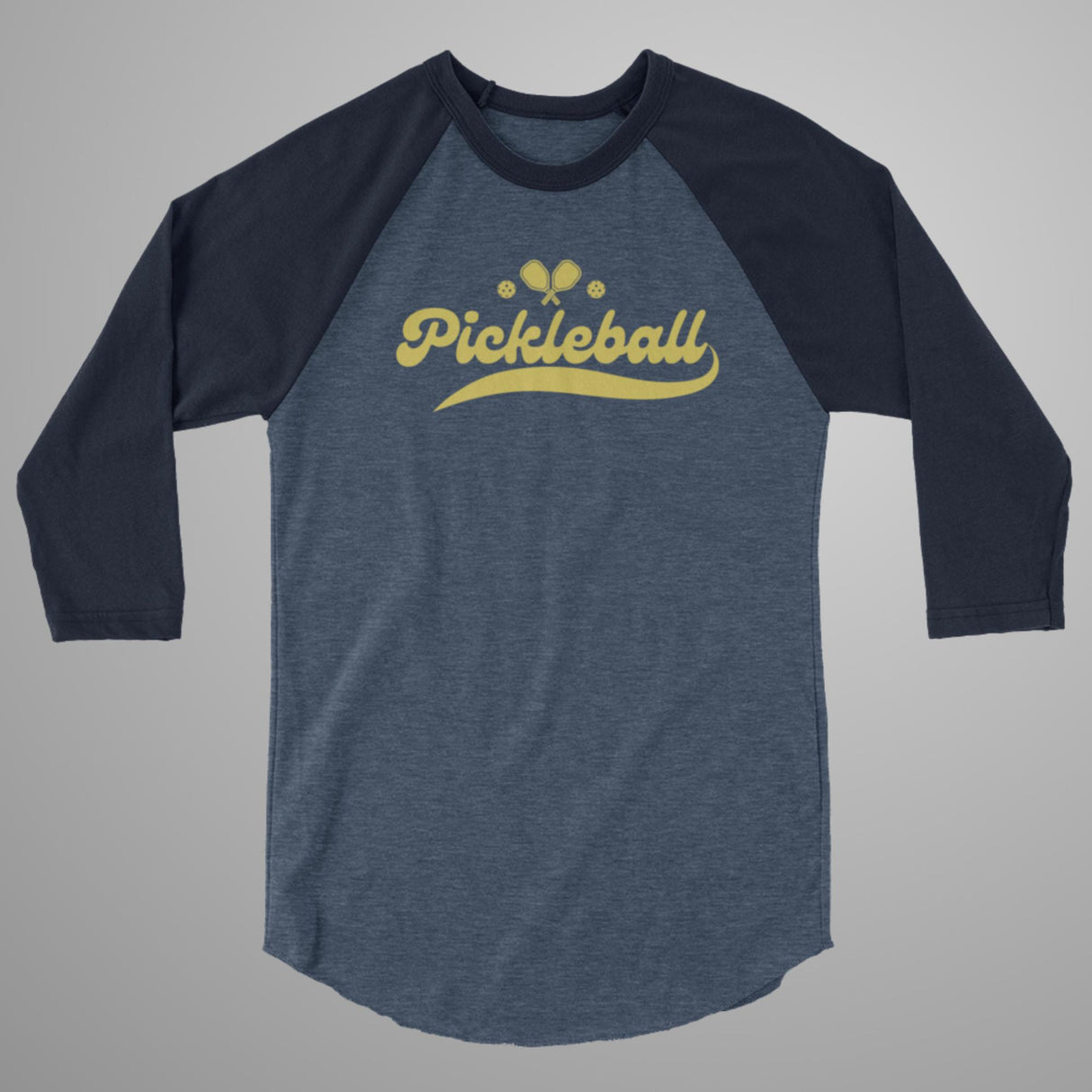 Pickleball Swoosh 3/4 Sleeve Raglan Shirt
