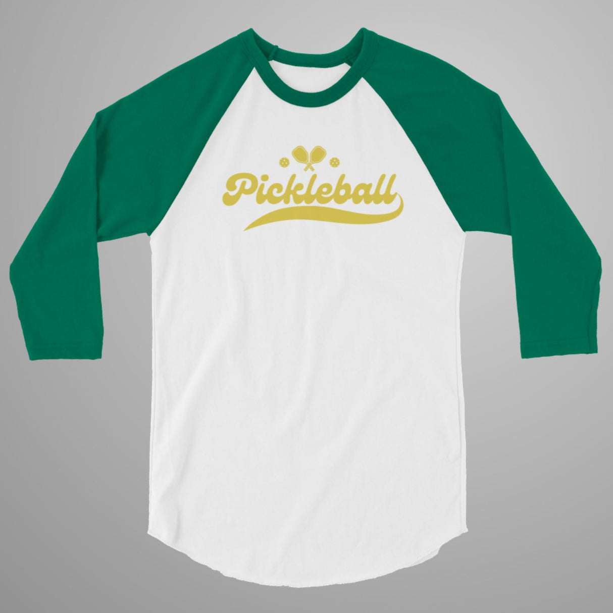 Pickleball Swoosh 3/4 Sleeve Raglan Shirt