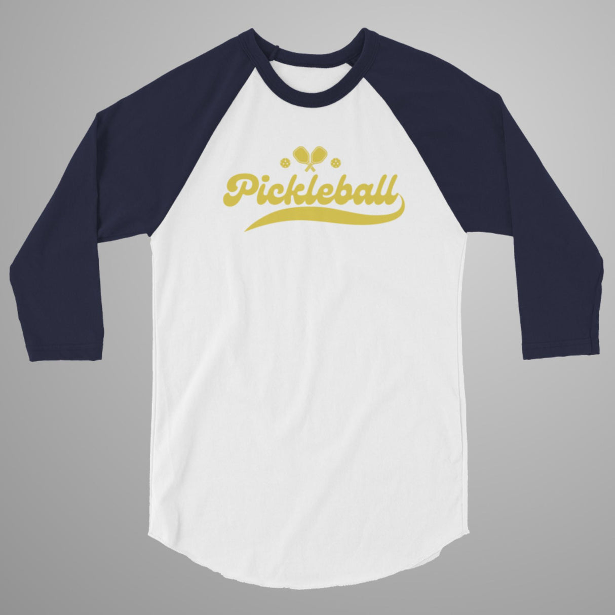 Pickleball Swoosh 3/4 Sleeve Raglan Shirt