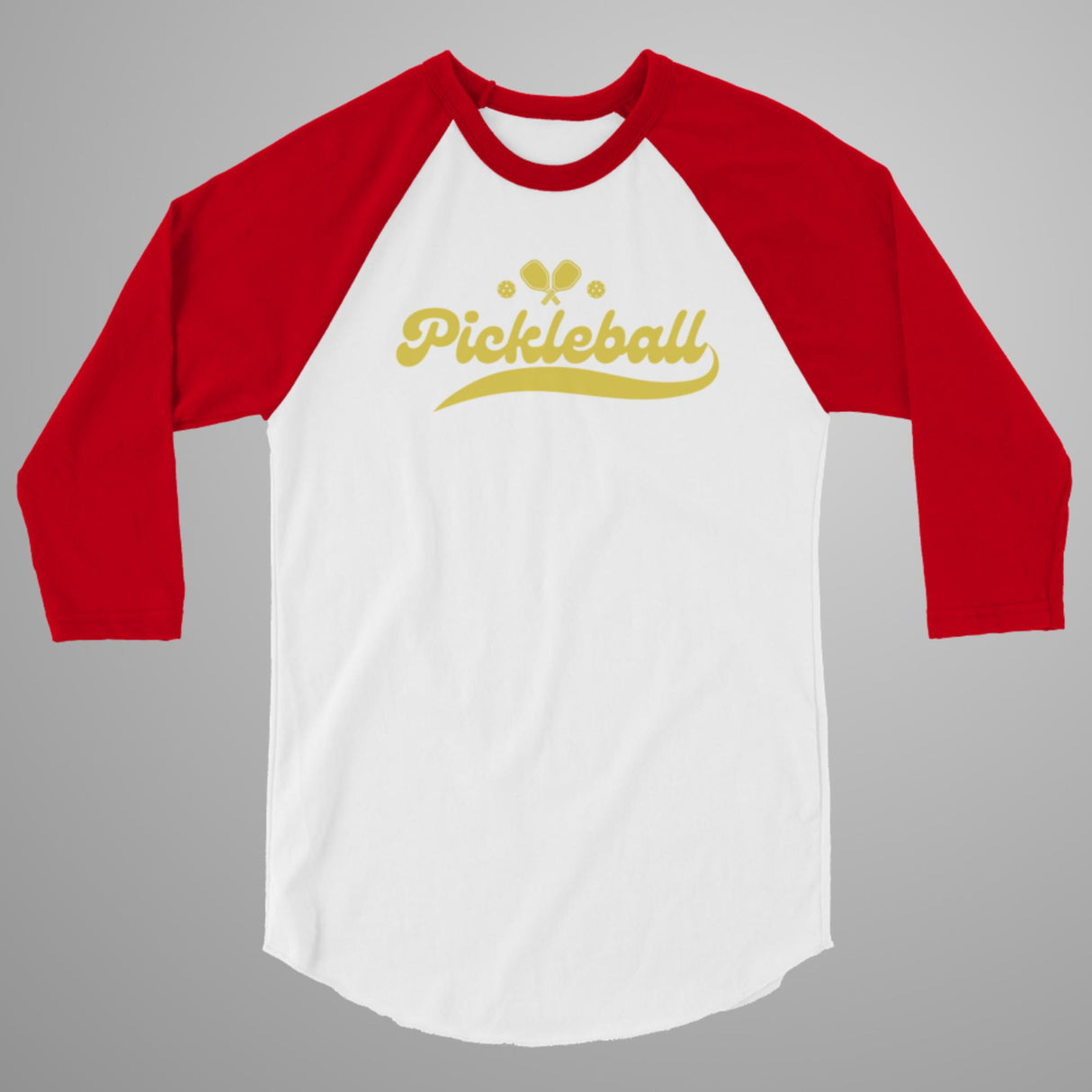 Pickleball Swoosh 3/4 Sleeve Raglan Shirt