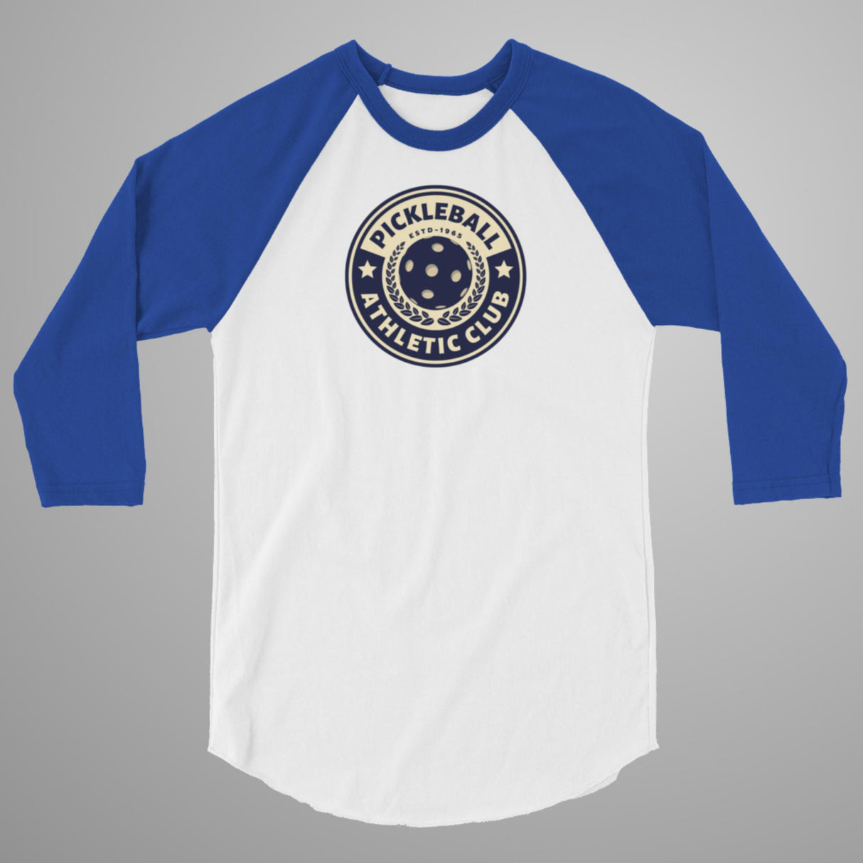 Retro Pickleball Athletic Club 3/4 Sleeve Raglan Shirt