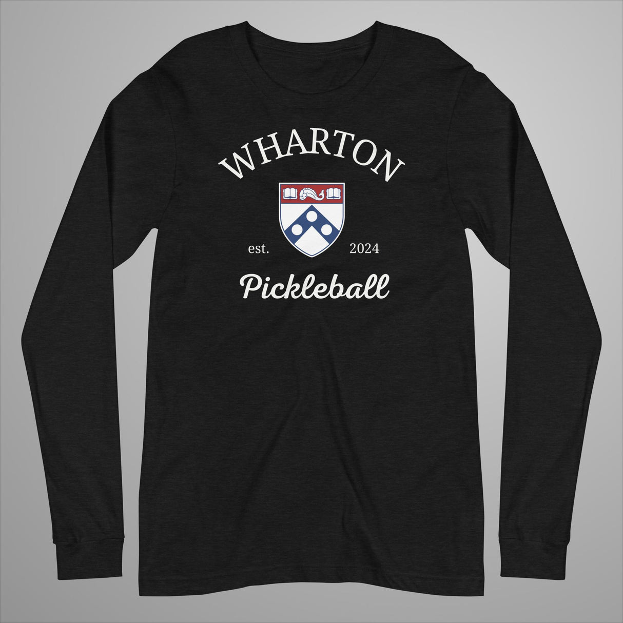 Wharton Pickleball Unisex Long Sleeve Tee