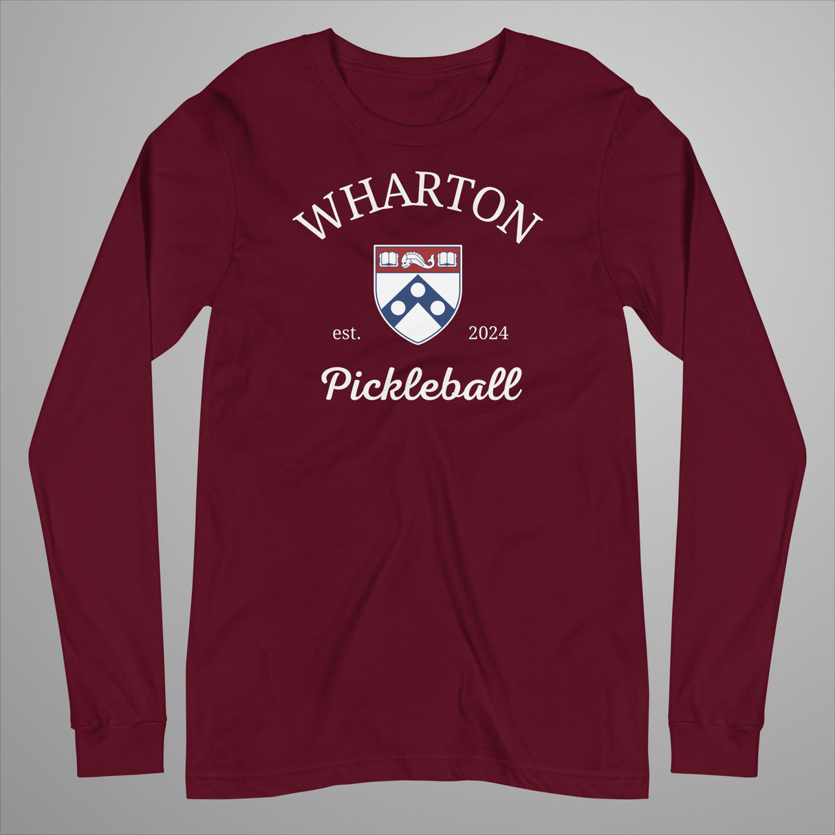 Wharton Pickleball Unisex Long Sleeve Tee