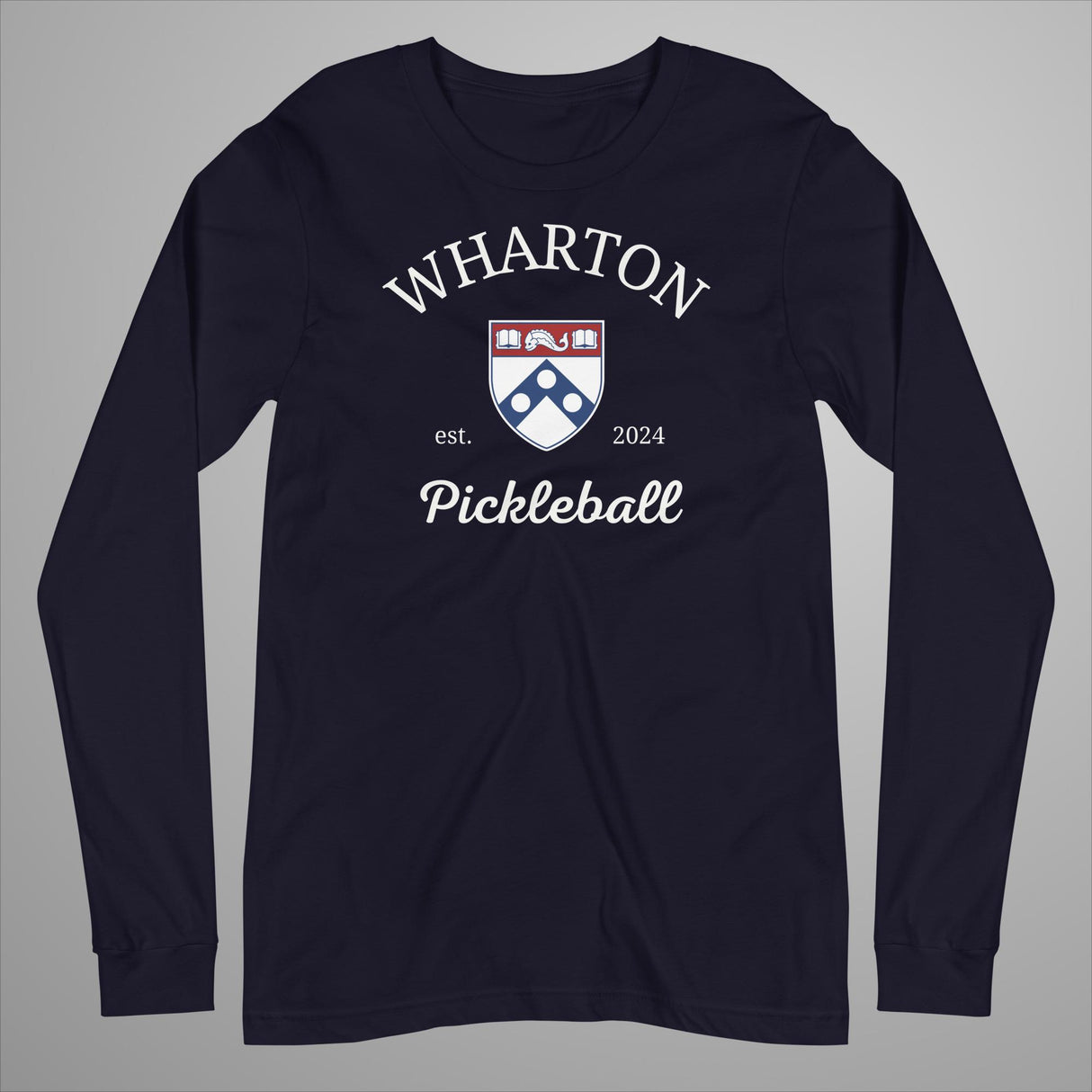 Wharton Pickleball Unisex Long Sleeve Tee
