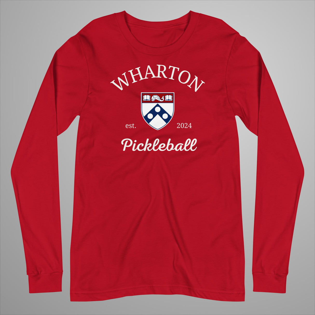 Wharton Pickleball Unisex Long Sleeve Tee