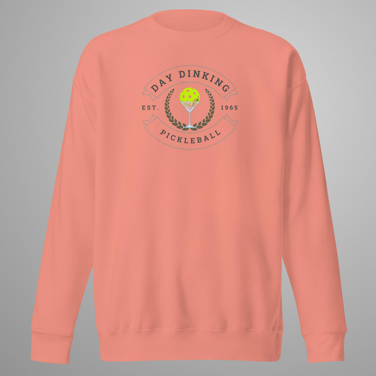 Day Dinking Martini Glass Pickleball Sweatshirt