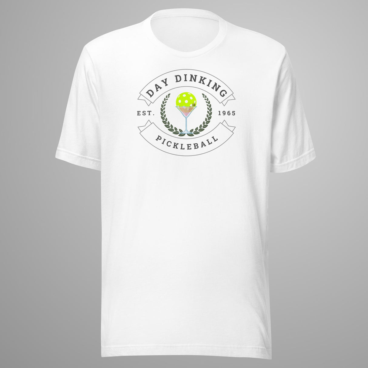 Martini Glass Day Dinking Pickleball T-Shirt