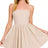 Courtside Tube Flare Mini Dress in Sand Beige