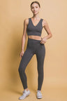 Pocket Pickler High Waist Leggings in Dark Gray