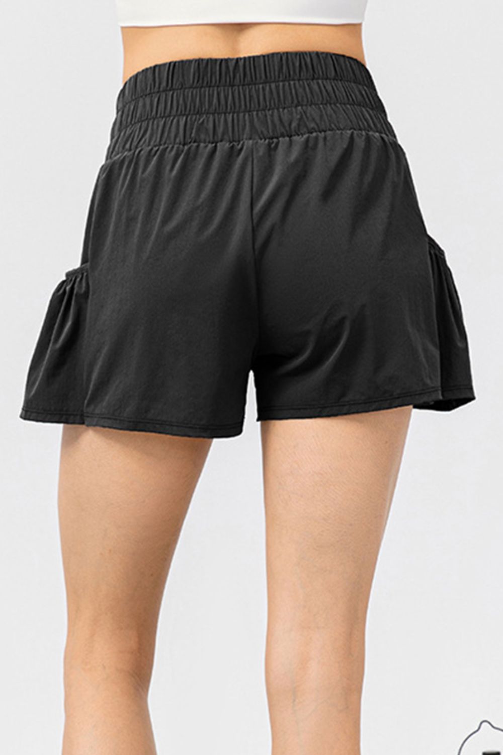 Elastic Waist Pocketed Active Pickleball Shorts